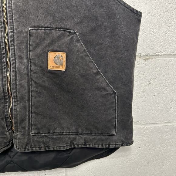 Vintage Carhartt Quilted Canvas Artic Vest “Onyx” V02 ONX - Picture 3 of 9